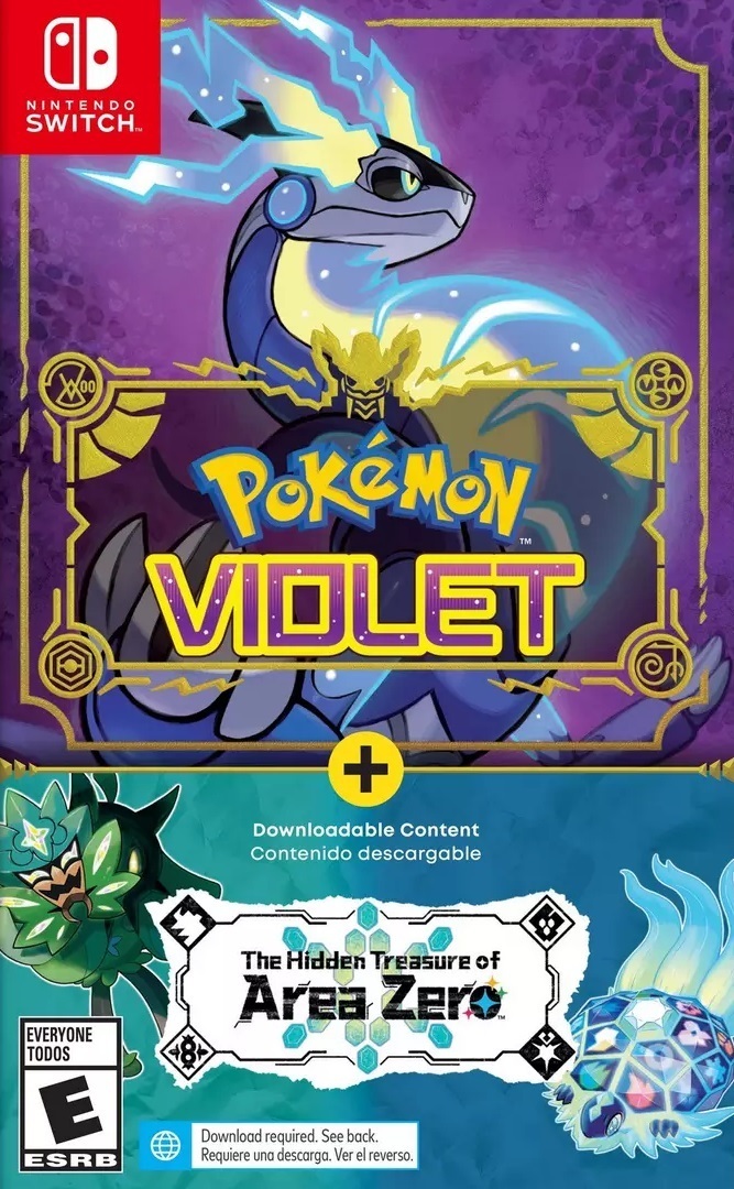 Front cover of Pokémon Violet for Nintendo Switch