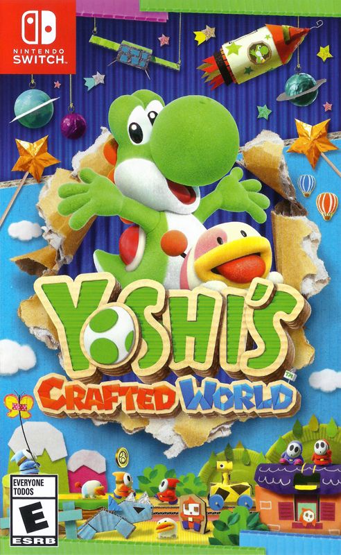 Front cover of Yoshi's Crafted World for Nintendo Switch
