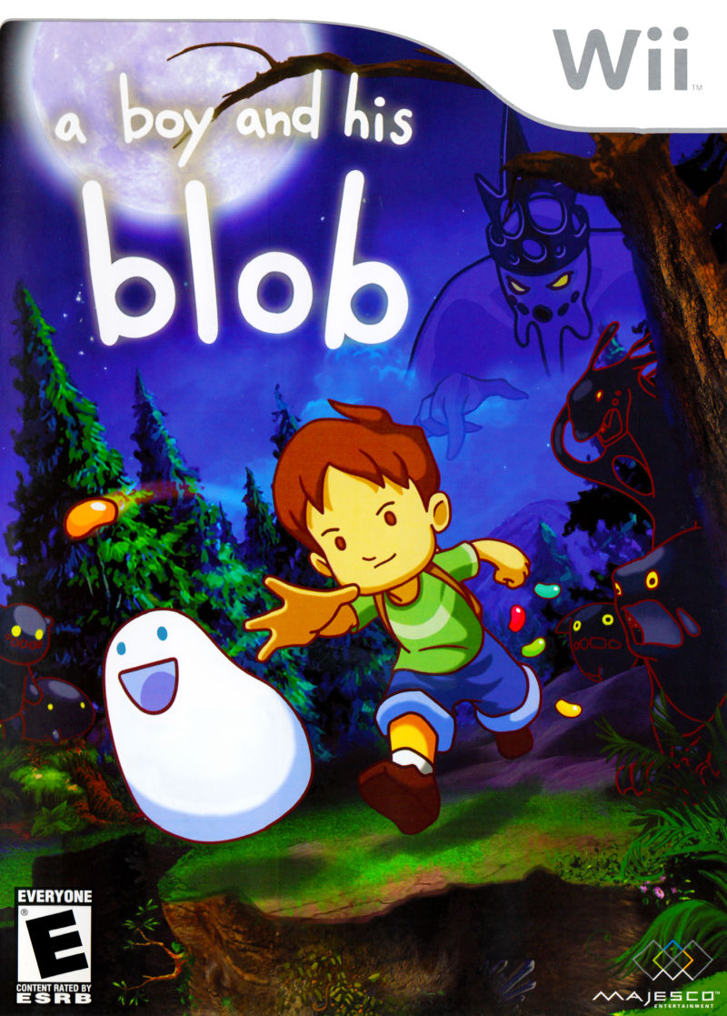 Front cover of A Boy and His Blob for Nintendo Wii