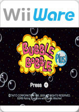 Front cover of Bubble Bobble Plus! for Nintendo Wii