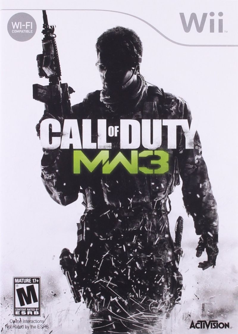 Front cover of Call of Duty: MW3 for Nintendo Wii