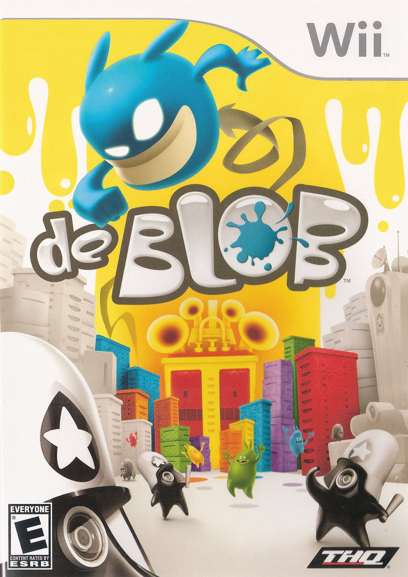 Front cover of de Blob for Nintendo Wii