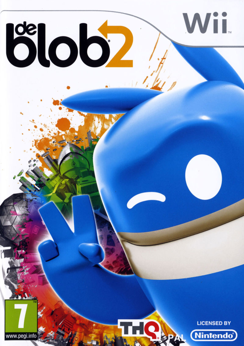 Front cover of de Blob 2 for Nintendo Wii