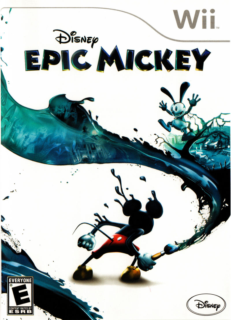 Front cover of Disney Epic Mickey for Nintendo Wii