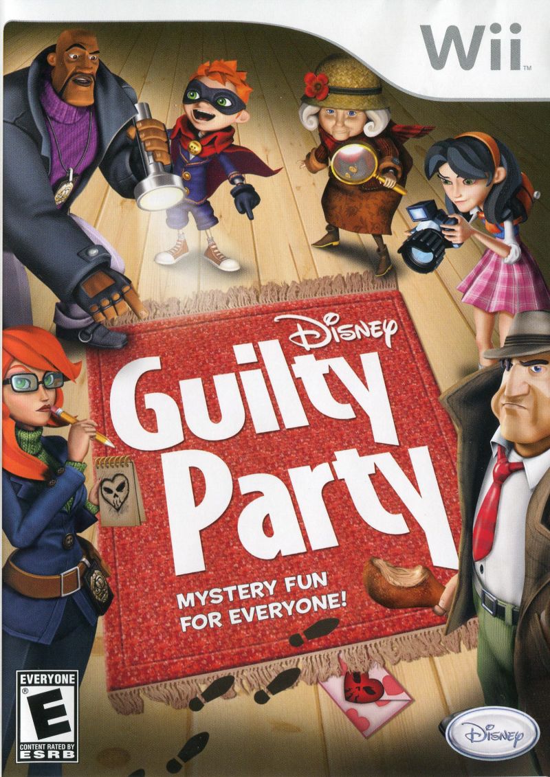 Front cover of Disney Guilty Party for Nintendo Wii