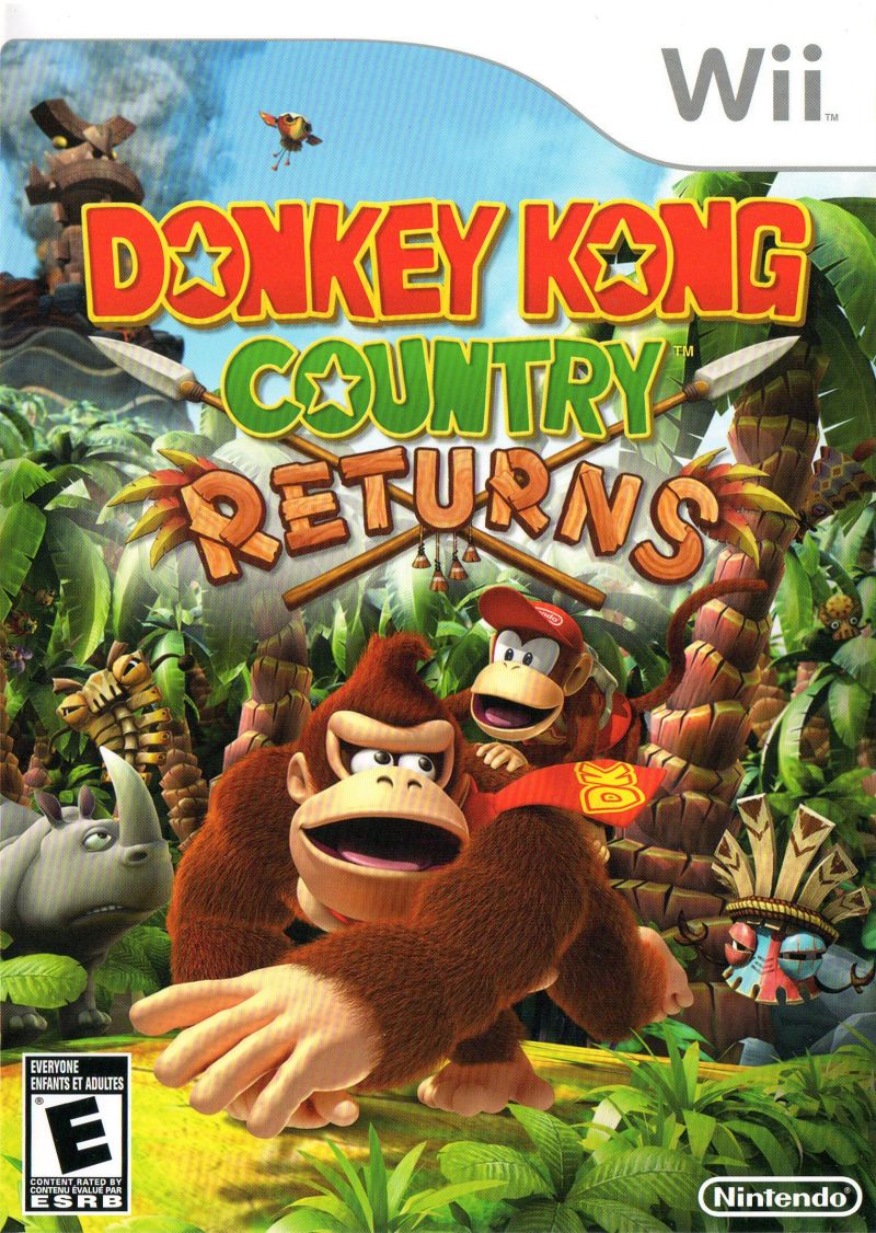 Front cover of Donkey Kong Country Returns for Nintendo Wii