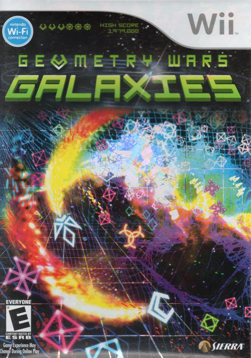 Front cover of Geometry Wars: Galaxies for Nintendo Wii