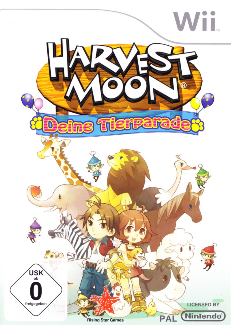 Front cover of Harvest Moon: Animal Parade for Nintendo Wii