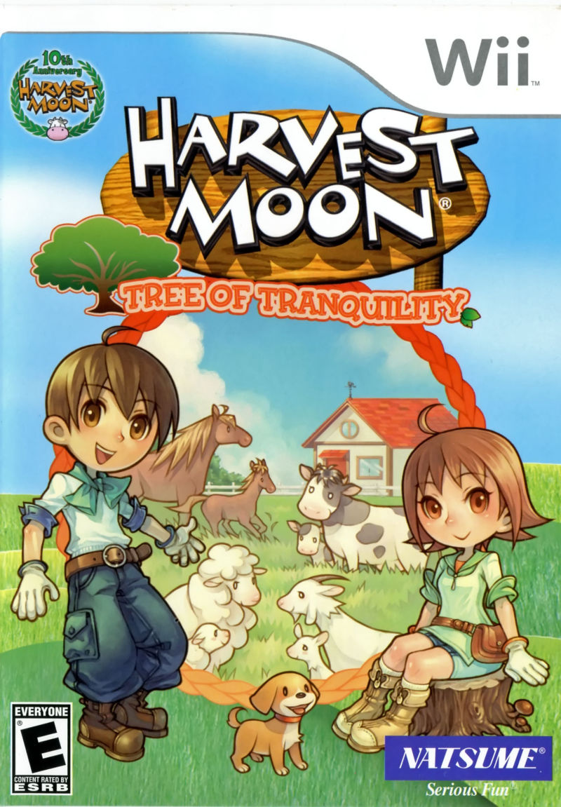 Front cover of Harvest Moon: Tree of Tranquility for Nintendo Wii
