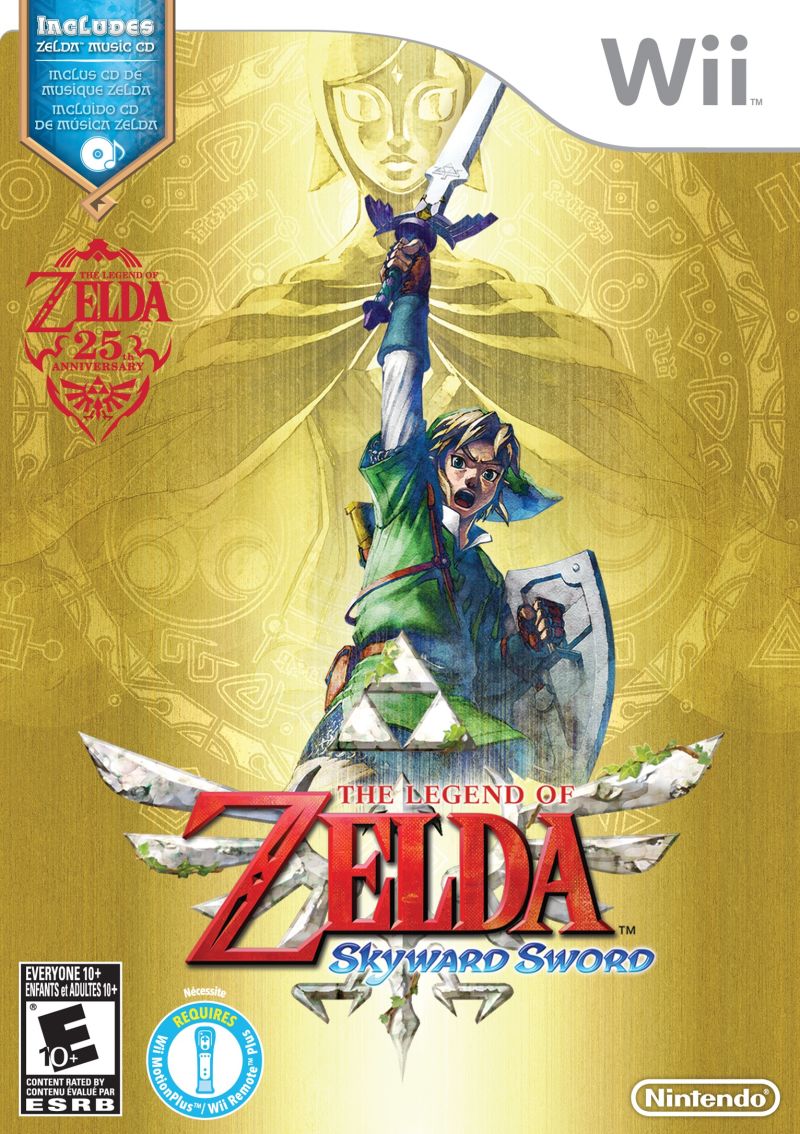 Front cover of The Legend of Zelda: Skyward Sword for Nintendo Wii