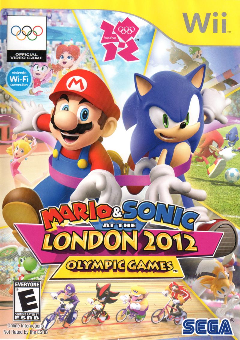 Front cover of Mario & Sonic at the London 2012 Olympic Games for Nintendo Wii