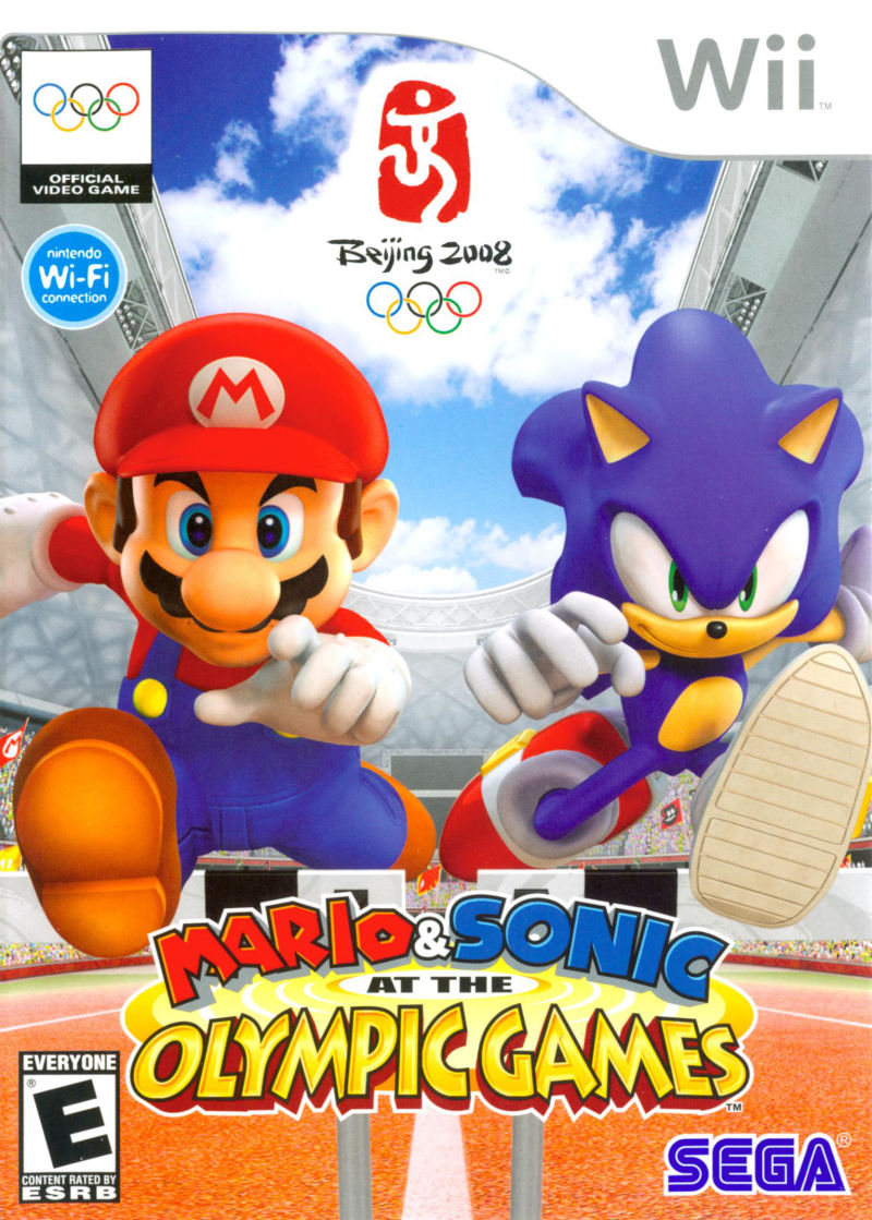 Front cover of Mario & Sonic at the Olympic Games for Nintendo Wii