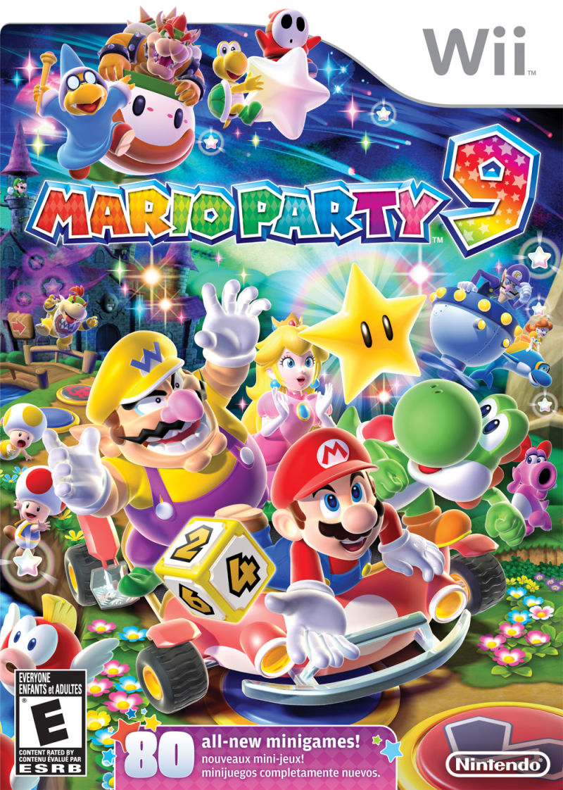 Front cover of Mario Party 9 for Nintendo Wii