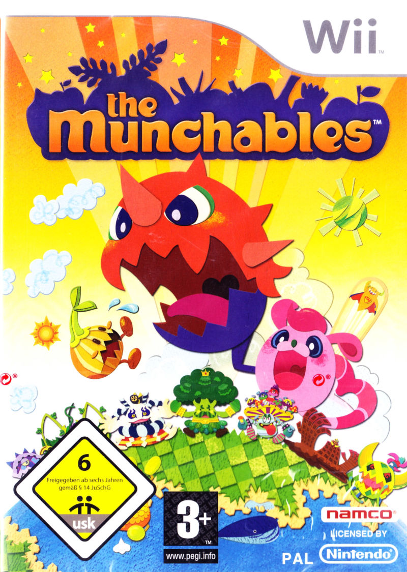 Front cover of The Munchables for Nintendo Wii