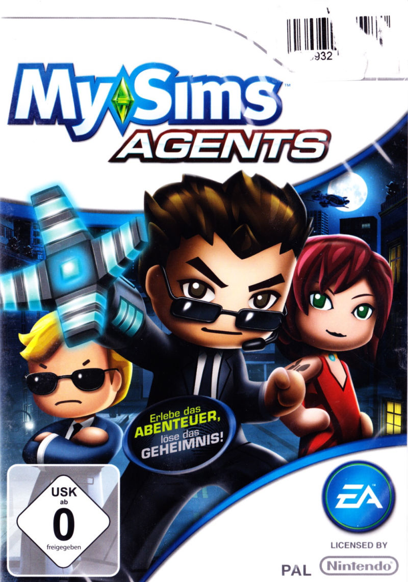 Front cover of MySims: Agents for Nintendo Wii