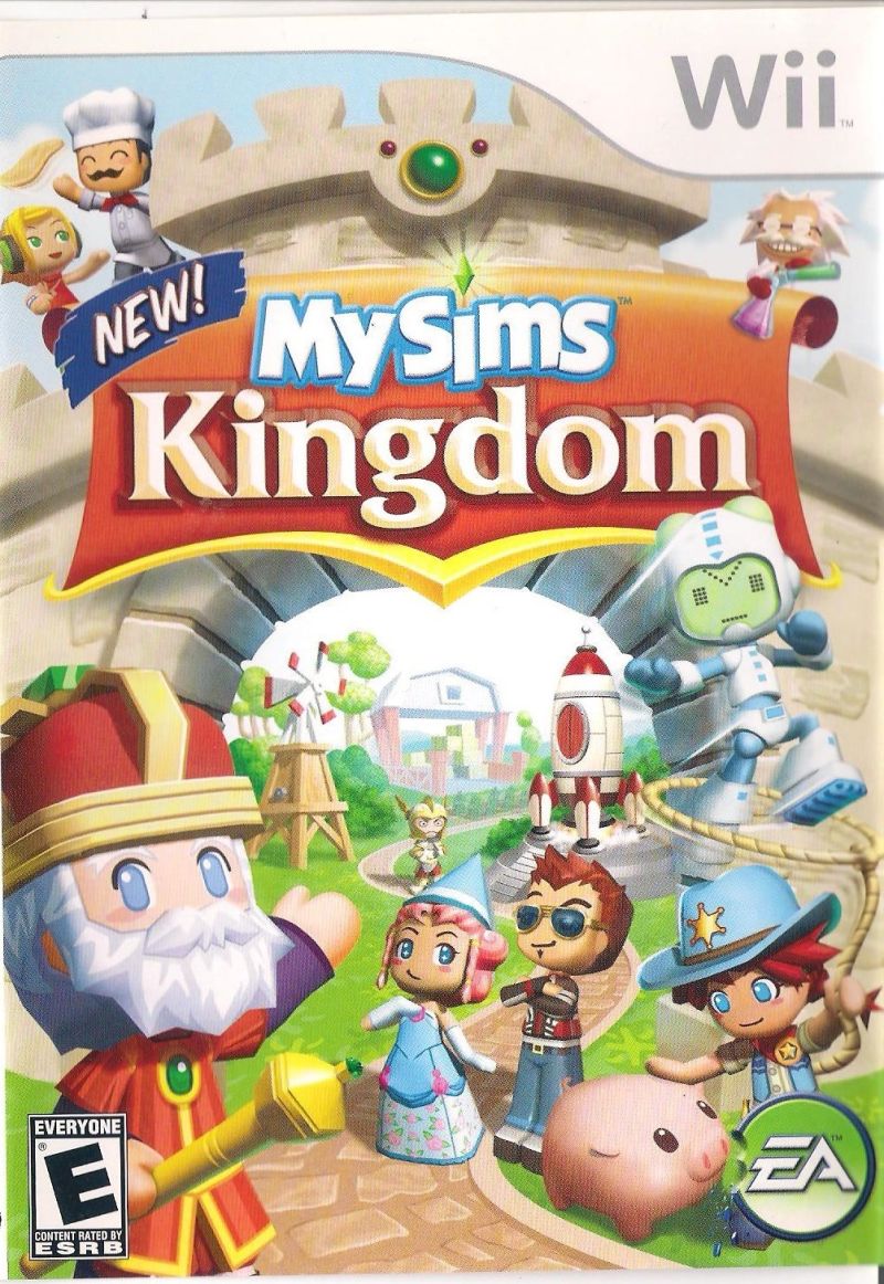 Front cover of MySims: Kingdom for Nintendo Wii