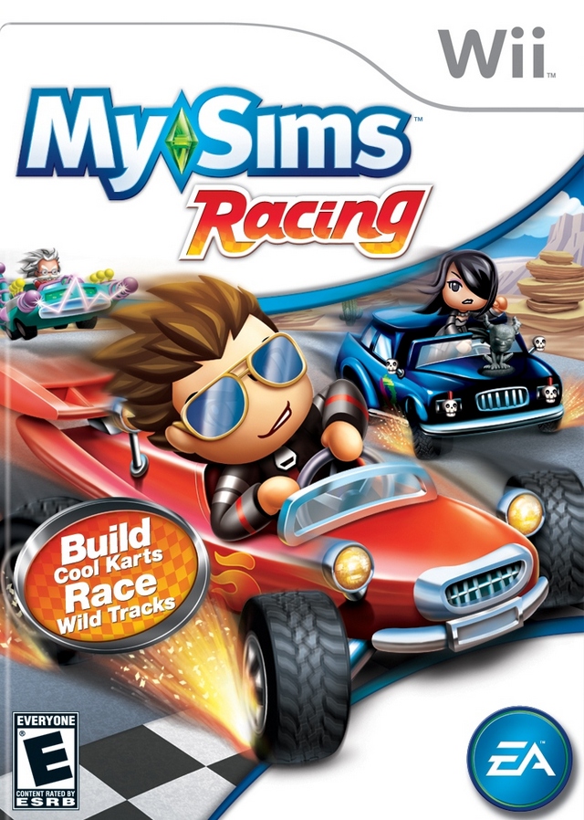 Front cover of MySims: Racing for Nintendo Wii