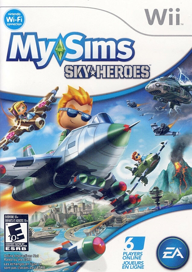 Front cover of MySims: SkyHeroes for Nintendo Wii