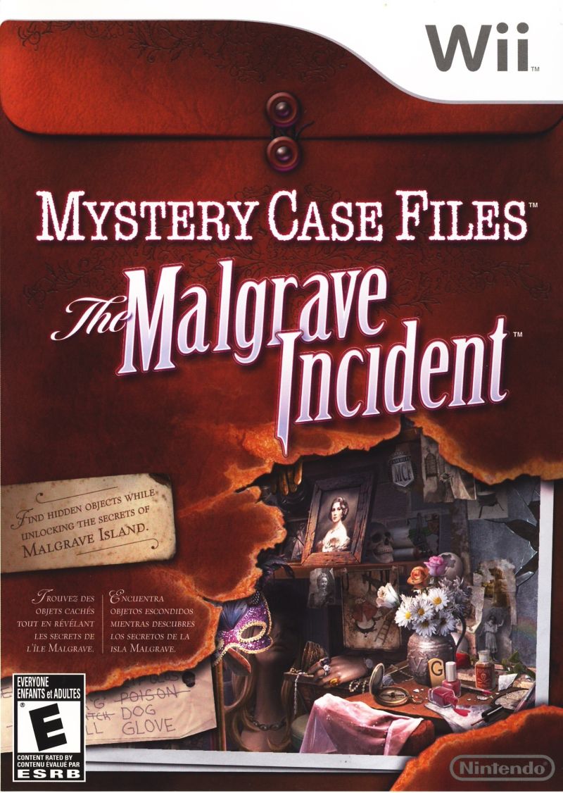 Front cover of Mystery Case Files: The Malgrave Incident for Nintendo Wii