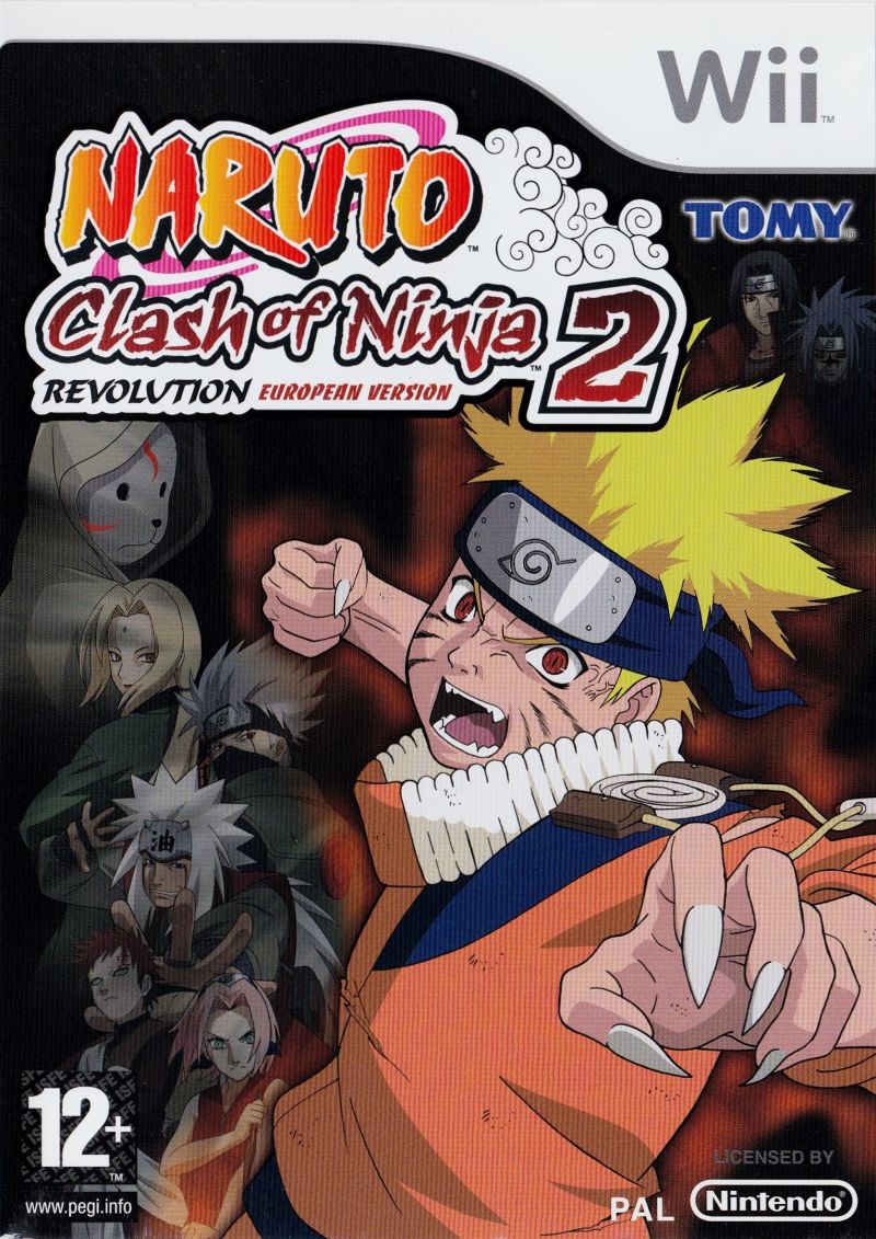 Front cover of Naruto: Clash of Ninja Revolution 2 for Nintendo Wii
