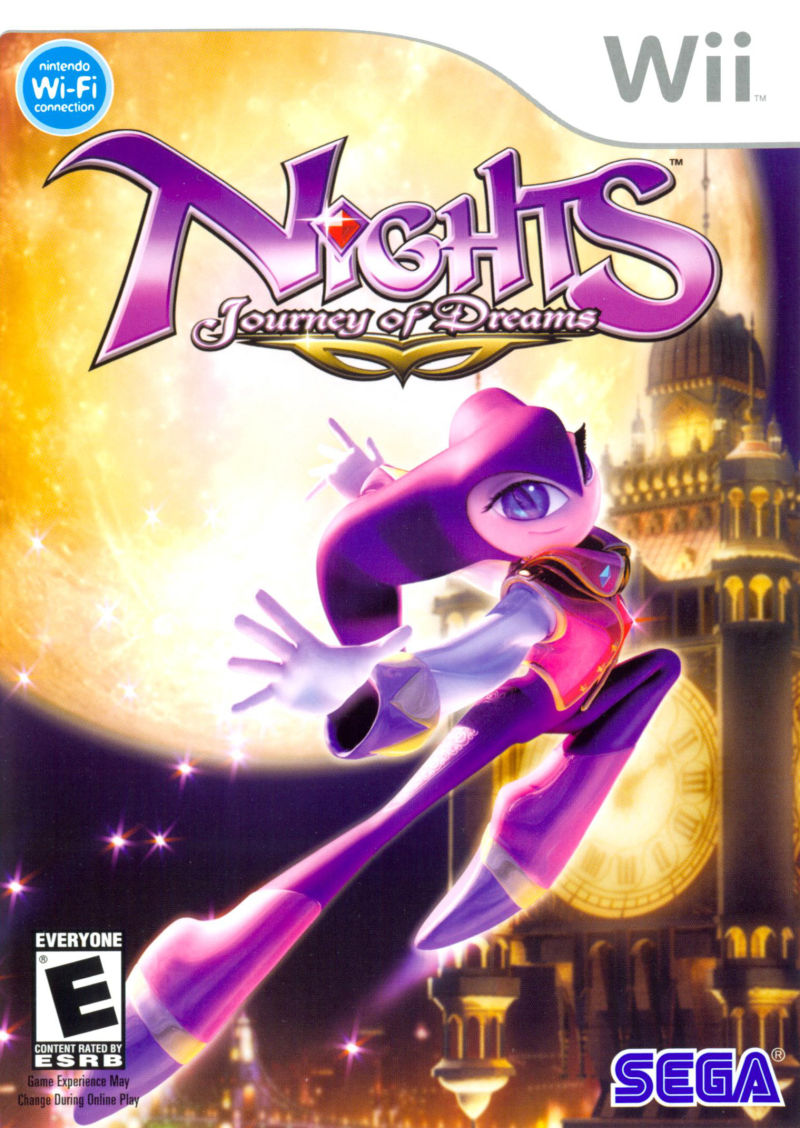 Front cover of NiGHTS: Journey of Dreams for Nintendo Wii