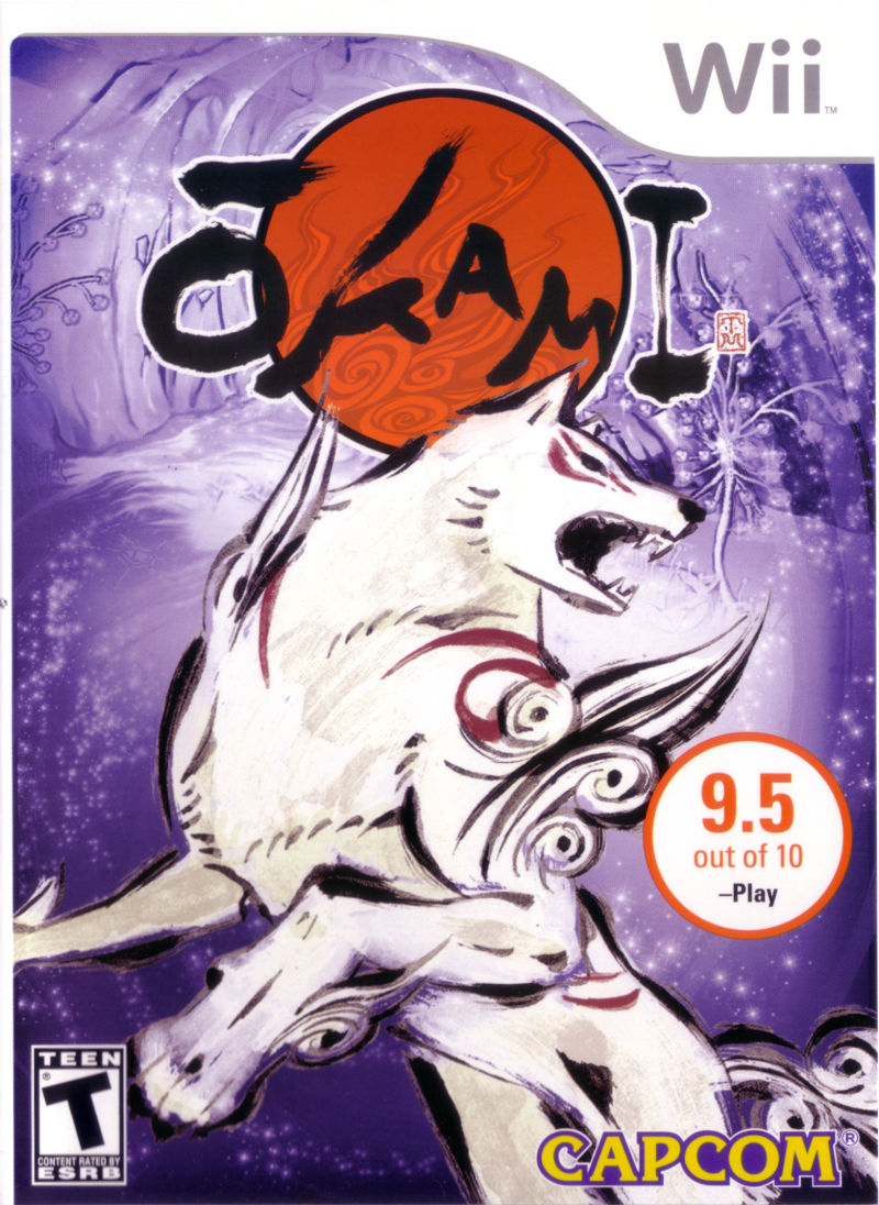 Front cover of Ōkami for Nintendo Wii