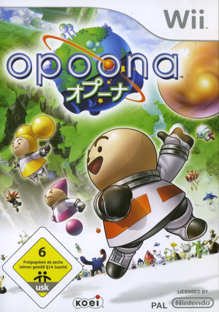 Front cover of Opoona for Nintendo Wii