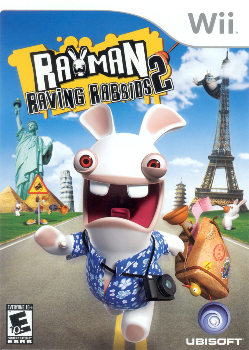 Front cover of Rayman: Raving Rabbids 2 for Nintendo Wii