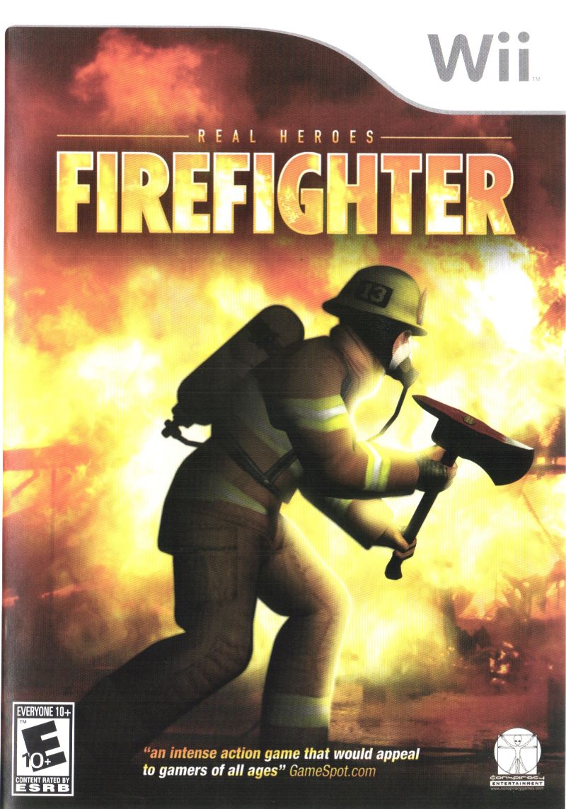 Front cover of Real Heroes: Firefighter for Nintendo Wii