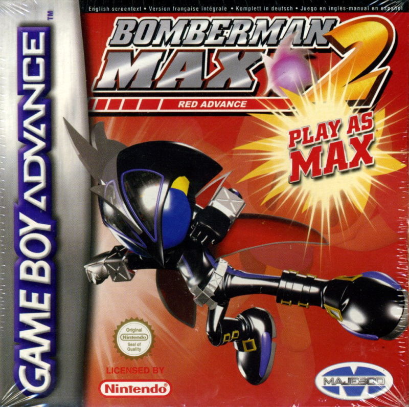 Front cover of Bomberman Max 2: Red Advance for Game Boy Advance