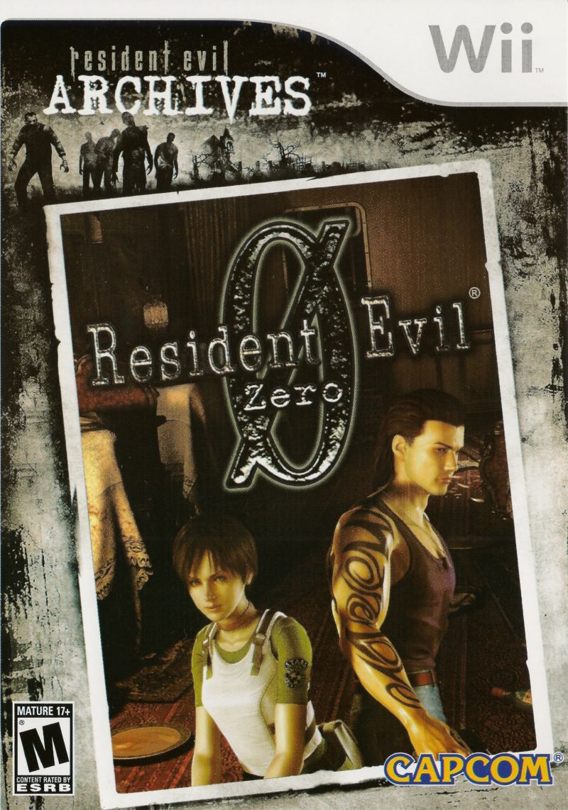 Front cover of Resident Evil Archives: Resident Evil Zero for Nintendo Wii