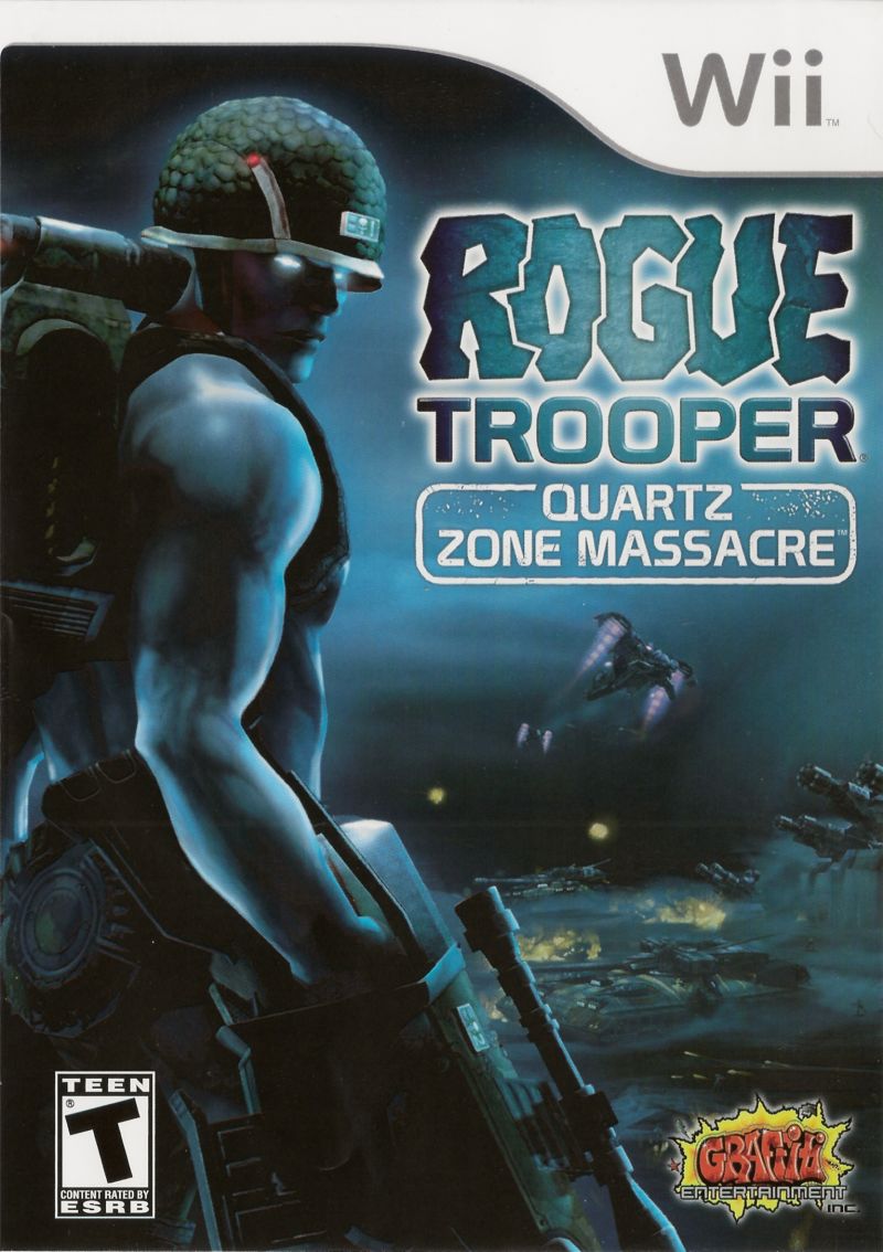 Front cover of Rogue Trooper: Quartz Zone Massacre for Nintendo Wii