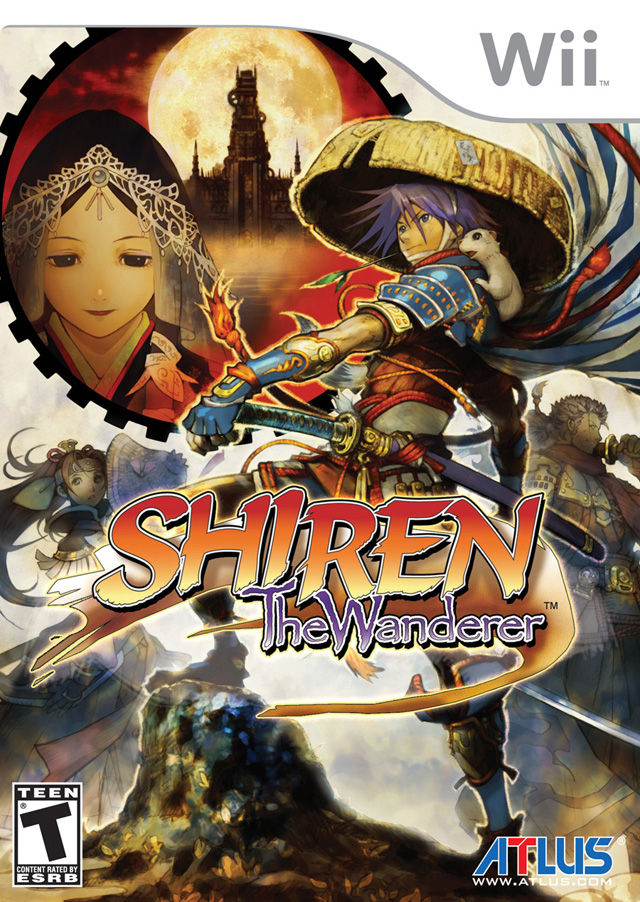 Front cover of Shiren the Wanderer for Nintendo Wii