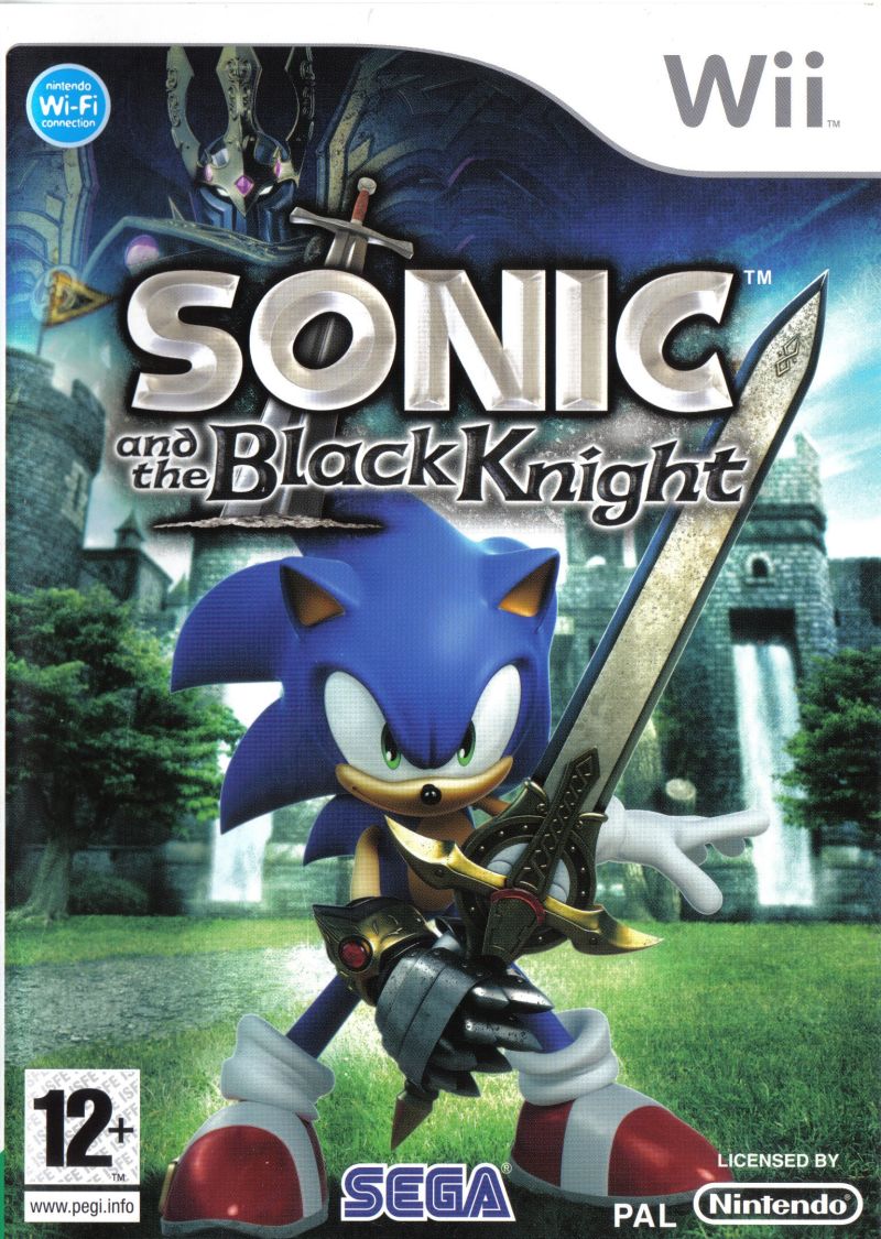 Front cover of Sonic and the Black Knight for Nintendo Wii