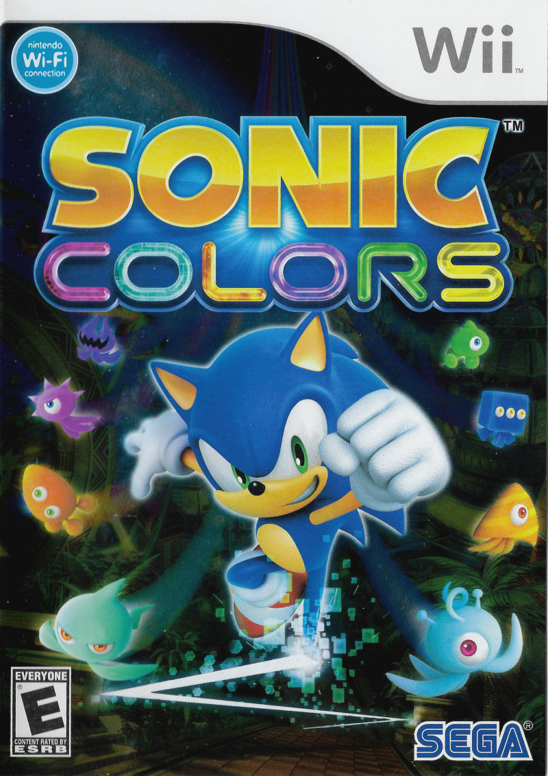 Front cover of Sonic: Colors for Nintendo Wii
