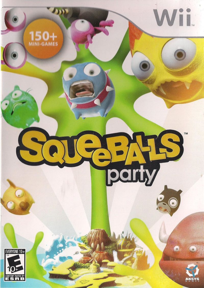 Front cover of Squeeballs Party for Nintendo Wii