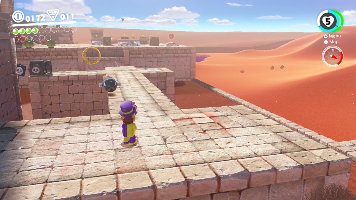 Exploring the Sand kingdom in a new, tacky, outfit.