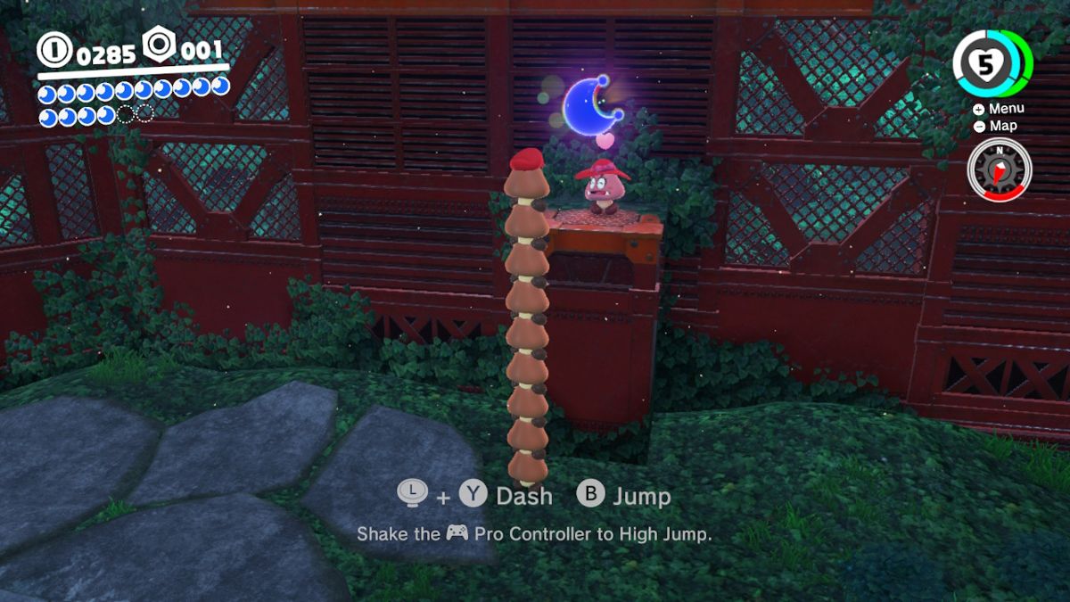 Getting a moon from a Goomba lady-friend