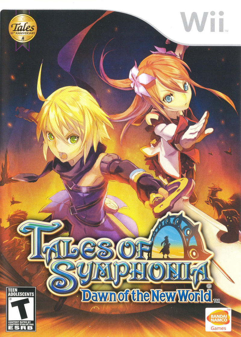 Front cover of Tales of Symphonia: Dawn of the New World for Nintendo Wii