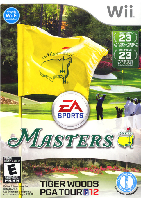 Front cover of Tiger Woods PGA Tour 12: The Masters for Nintendo Wii