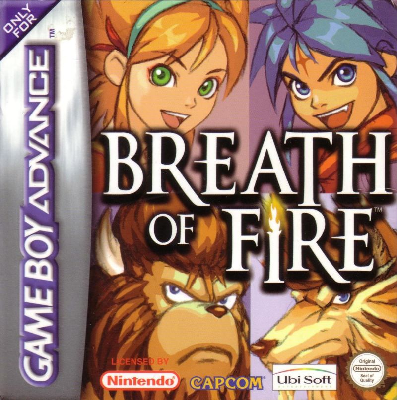 Front cover of Breath of Fire for Game Boy Advance