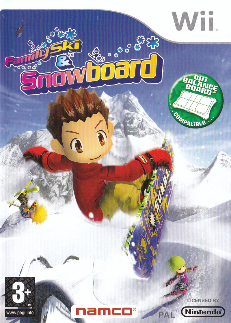 Front cover of We Ski & Snowboard for Nintendo Wii
