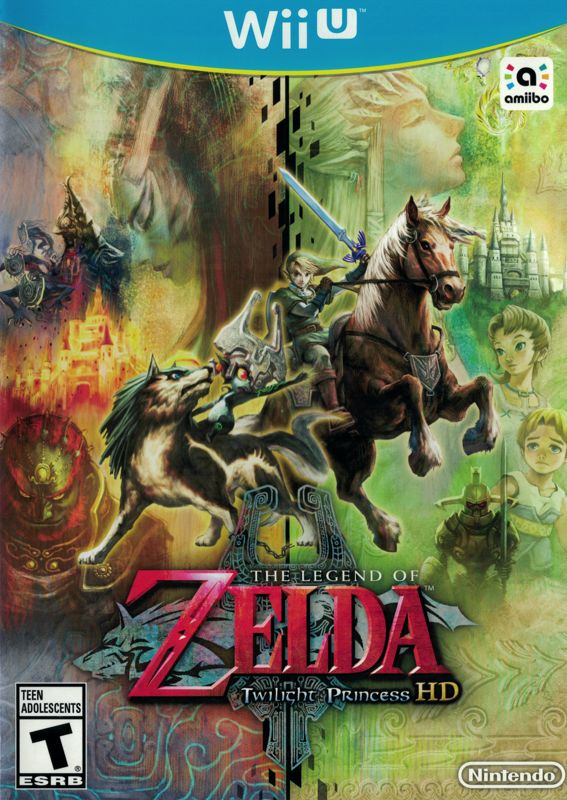 Front cover of The Legend of Zelda: Twilight Princess for Nintendo Wii U