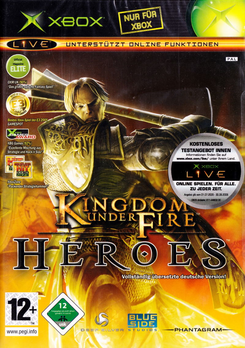 Front cover of Kingdom Under Fire: Heroes for Xbox