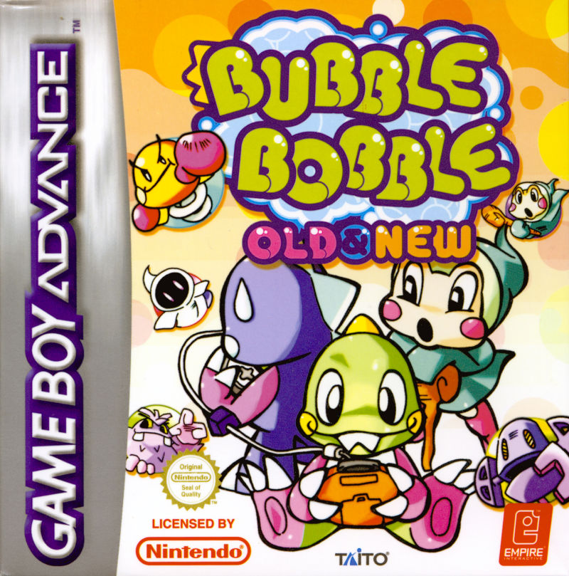 Front cover of Bubble Bobble Old & New for Game Boy Advance