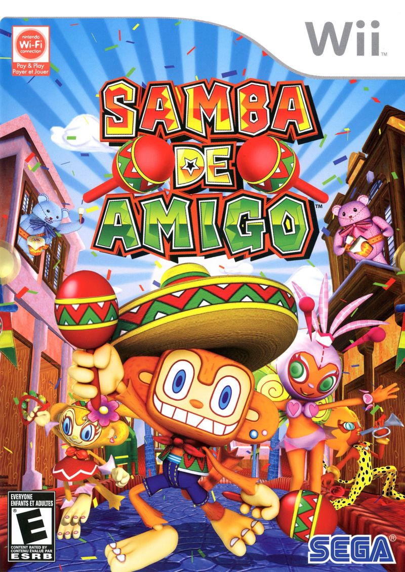 Front cover of Samba de Amigo for Nintendo Wii