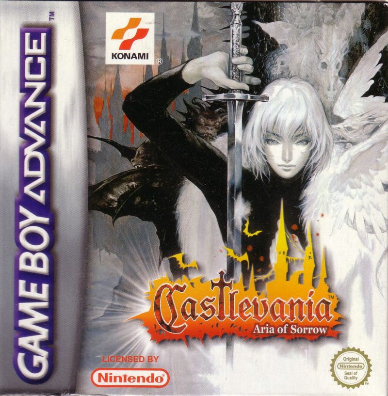 Front cover of Castlevania: Aria of Sorrow for Game Boy Advance