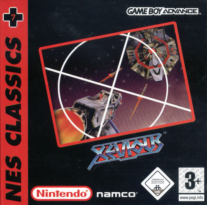 Front cover of Xevious for Game Boy Advance