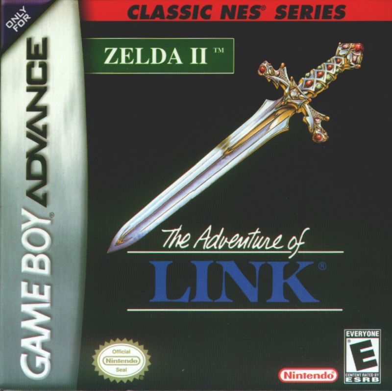 Front cover of Zelda II: The Adventure of Link for Game Boy Advance