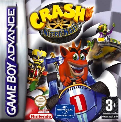 Front cover of Crash Nitro Kart for Game Boy Advance